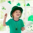 thumbnail image 3 of WHAMVOX St. Patrick's Day Pendant Necklace for Decor Green Plastic Party Favor shamrock prop, 3 of 8