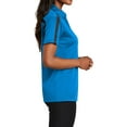 thumbnail image 4 of Mafoose Women's Silk Touch Performance Colorblock Stripe Polo Brilliant Blue/ Black Small, 4 of 5