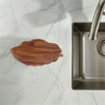 thumbnail image 4 of OULII Wooden Leaf Shaped Serving Tray Coffee Color for Elegant Dining, 4 of 7