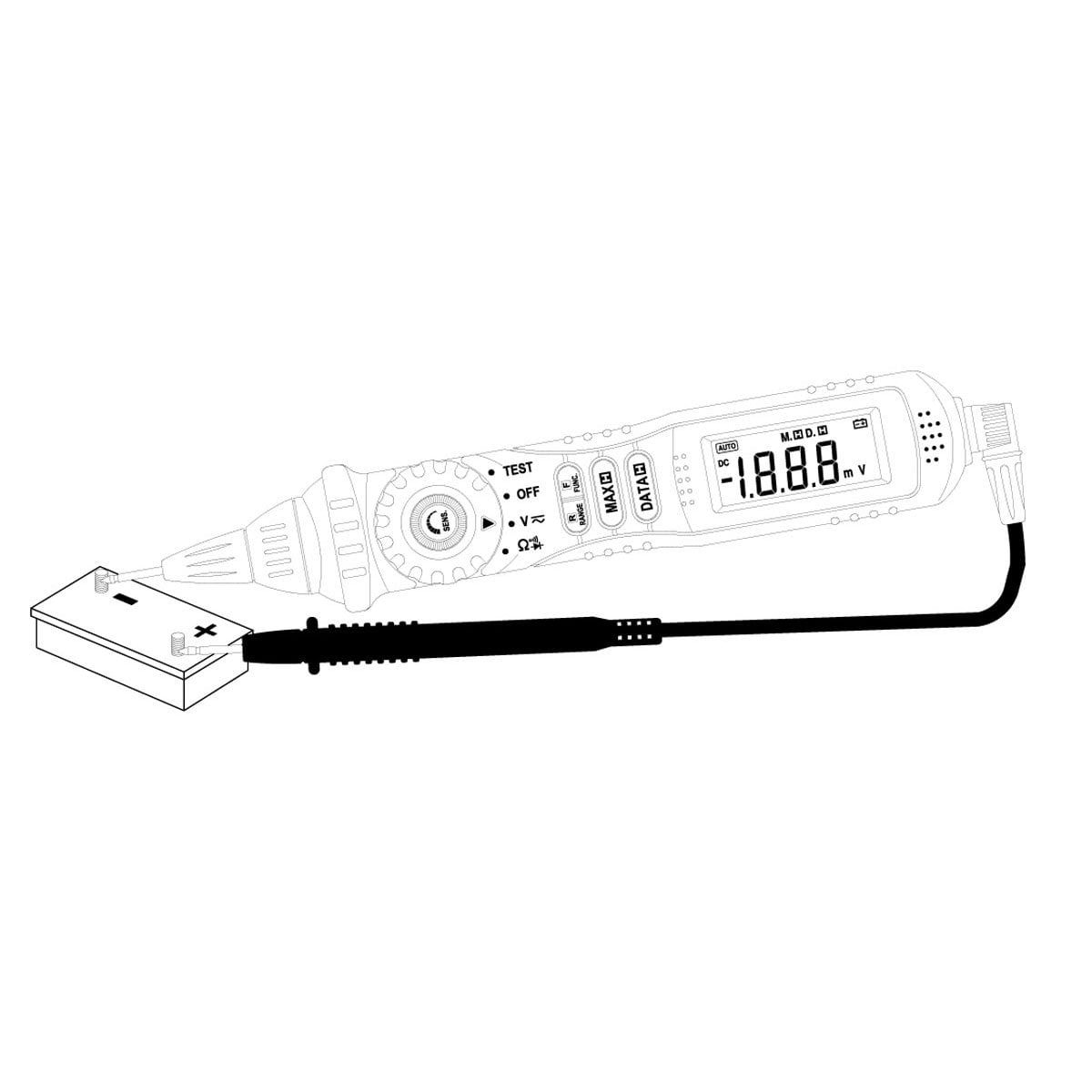 Mastech Pen-Type Digital Multimeter: Compact and Convenient Electrical Testing Tool (MS8211)