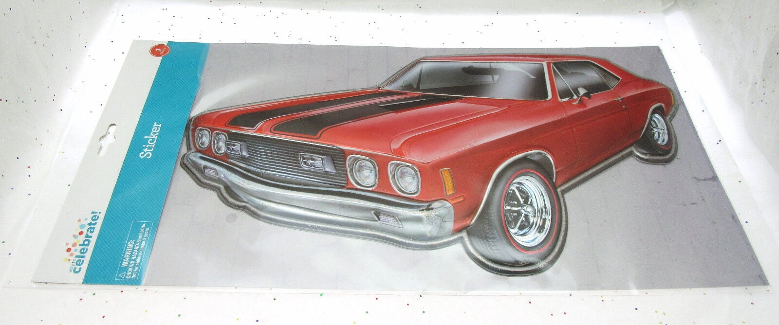 Car Wall Sticker  10 x 15 inch  Peel and Stick  Decor