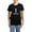With Blue Strpe Pant, variant on - No Drama Llama Sunglasses Pajamas - Women's Short Sleeve Print T-Shirt and Pants Dark Cotton Pajama Set