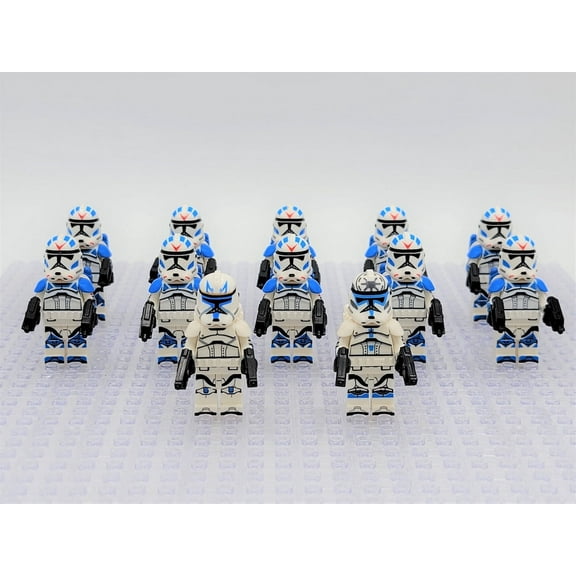 Star Wars 501st Captain Rex Jetpack Clone Troopers 12 Minifigures Set