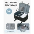 thumbnail image 4 of Mochila de viaje ECOHUB Spirit Airlines 30L con puerto USB negra, 4 of 9
