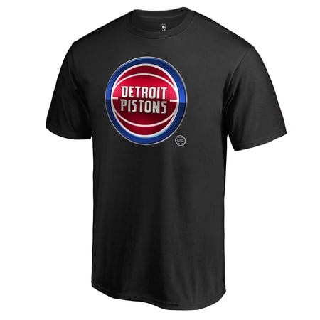 Men s Black Detroit Pistons Midnight Mascot T-Shirt