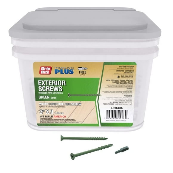 Tornillos de cubierta Grip-Rite PrimeGuard Plus n.º 9 x 7,62 cm 11,34 kg