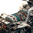 thumbnail image 5 of Garronmavis Aztec Green ATV Seat Cover Four Wheeler Seat Cover Universal ATV Accessories for Polaris Sportsman 570 450 850, Polaris Scrambler 400 500 850 1000, Honda Rancher 420, 5 of 7