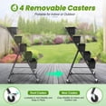 thumbnail image 6 of VIBESPARK 4Ft Vertical Raised Garden Beds with Wheels 5-Tiers Outdoor Garden Beds Elevated Planter Boxes Outside Herb Box 30 in× 26 in× 48 in, 6 of 11