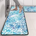 thumbnail image 2 of Kitchen Rugs Sets Of 2,Colorful Tie Dye Pattern Anti Fatigue Kitchen Mat Rugs Non Slip Washable,Decorative Kitchen Floor Mats for Kitchen,Sink,Laundry,17"x47"+17"x47", 2 of 5