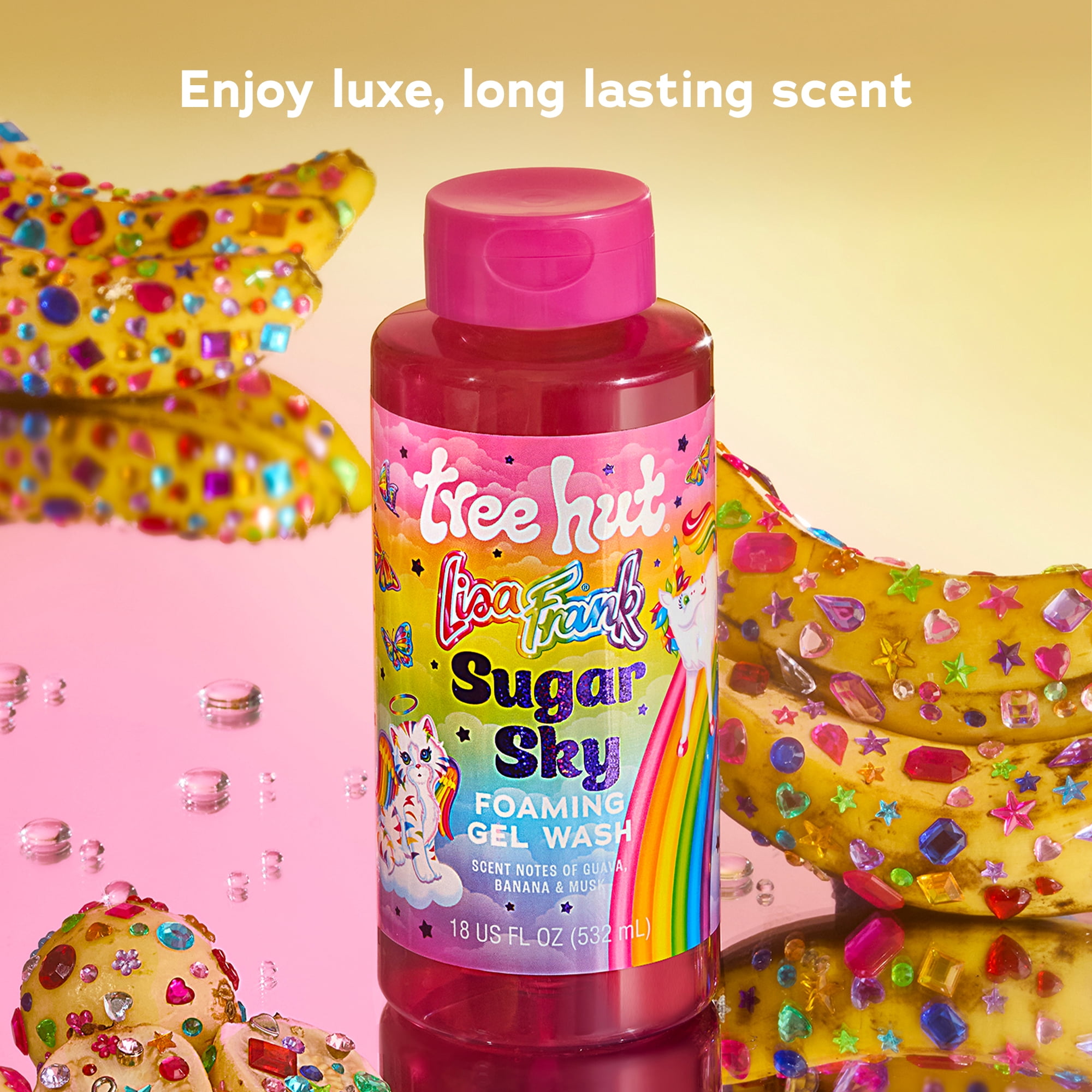 Lisa Frank x Tree Hut Sugar Sky Foaming Gel Wash – 18 fl oz