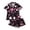/c43Black72, variant on CUZIBR Toddler Pajamas For Girls Halloween Short Sleeve Bow Print Button Down Shirt And Shorts 2 PC Sleepwear Ghost Pumpkin Spider Graphic Lapel Smooth Cozy Party Daily Nightwear,Black,3-4 Years