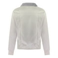 thumbnail image 4 of IROINNID Men's Plush Turndown Lapel Long Sleeve Solid Color Casual Autumn And Winter Plus Size Frosted Velvet Plain Composite Jacket Thick Warm Jacket, 4 of 8