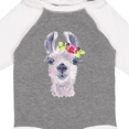 thumbnail image 4 of Inktastic Cute Llama with Flower Boys or Girls Long Sleeve Baby Bodysuit, 4 of 5