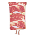 thumbnail image 1 of Steak Raw Meat Food Texture Hand Towel Bath Facecloth Soft Cotton Washcloth, 1 of 4