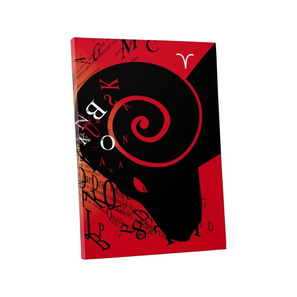 Pingo World 1221P7M6LBM "Pop 'Zodiac Sign Aries'" Gallery Wrapped Canvas Art, 20" x 30", Variable