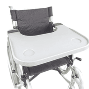 Bestller Wheelchair Lap Tray,Gray Wheelchair Tray Table Accessories with 2 Cup Holder Medical Portable Wheelchair Desk Accessories for Eating, Reading,Resting