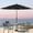 Black, variant on ACEGOSES 10ft LED 3 Tiers Patio Market Umbrella Outdoor with Ventilation for Garden, Deck and Pool,Black
