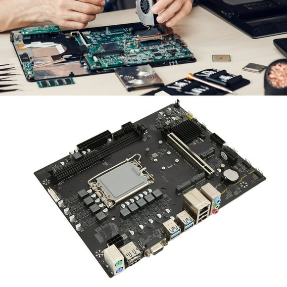 WiFi Gaming Motherboard, Computer Motherboard USB 3.2 Gen2 LGA 1700 B760 M5 Dual Channel DDR5 HD Multimedia Interface Stable Power Supply  for Desktop PC