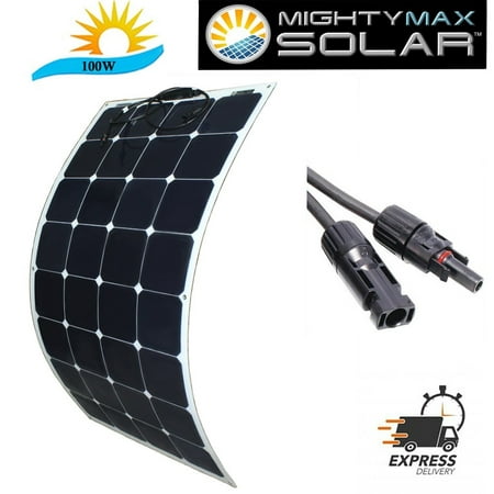 100 Watt 12 volt Monocrystalline Flexible off grid solar (Best Flexible Solar Panels)