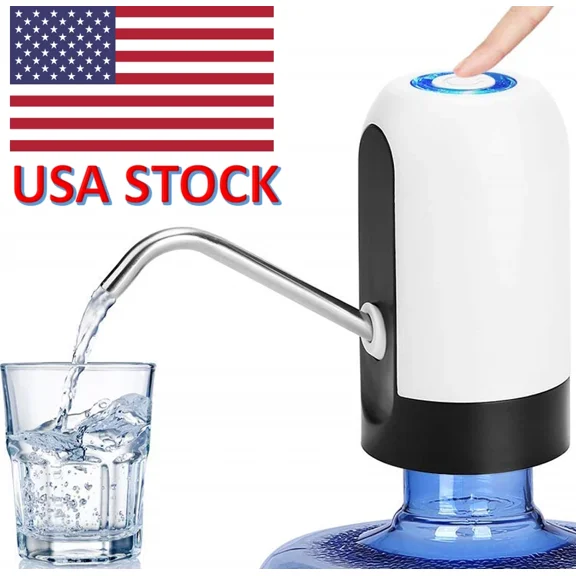 Eagle Tech Automatic Universal Electric Switch Water Bottle Pump, 5 Gallon, White