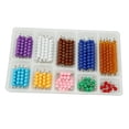 thumbnail image 4 of 10 Piezas Cadenas de Cuentas para Niños Juego Educativo de Matemáticas Material de Tablero de Ajedrez para Contar Numeros Función de Suma y Resta Adecuado para Aprendizaje en Casa Aula Regalo, 4 of 10
