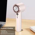 thumbnail image 4 of Mini Ventilador Portátil Helado Mano Recargable Por USB 100 Velocidades Viento, 4 of 9