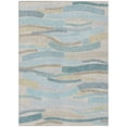thumbnail image 2 of Addison Rugs Chantille Indoor/Outdoor Transitional Stripes Teal Machine Washable Rectangle Rug, 9' x 12', 2 of 8