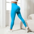 thumbnail image 4 of DHFJKG Yoga Leggings Women With Side Pockets Sports Fitness High Waist Running Tight Pants Solid Color Gym Cozy Trousers, 4 of 5