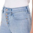 thumbnail image 2 of Klein Calvin Jeans- Ladies' High Rise Exposed Button Jean (16, Glacier-Blue), 2 of 5