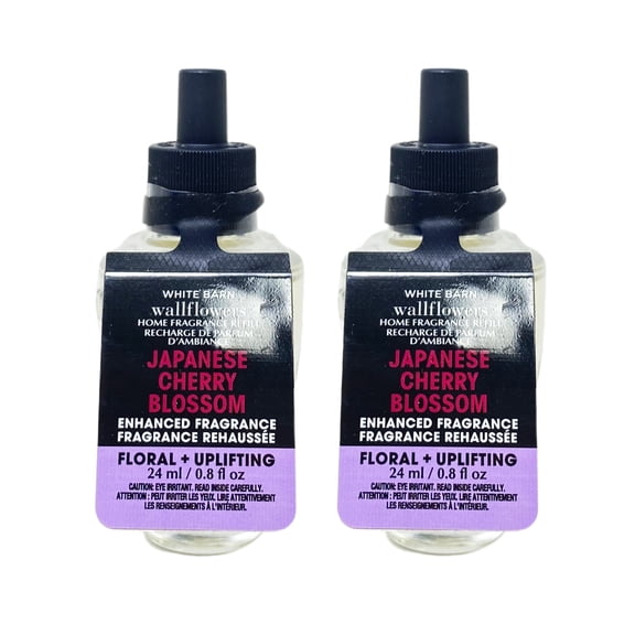 Bath and Body Works Japanese Cherry Blossom Wallflowers Home Fragrance Refill Bulbs - Pack of 2