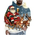 thumbnail image 3 of UVEASISHA Men's Novelty Hoodies Big and Tall Fashion Christmas Sweatshirts Hooded Long Sleeve Pullover Tops Oversized Casual Hoody Blue 4XL, 3 of 8