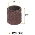 thumbnail image 2 of 50 Packs Sanding Drums 3/8 Inch Mini Sanding Sleeves 120 Grit Sanding Bands for Drum Sander, 2 of 6