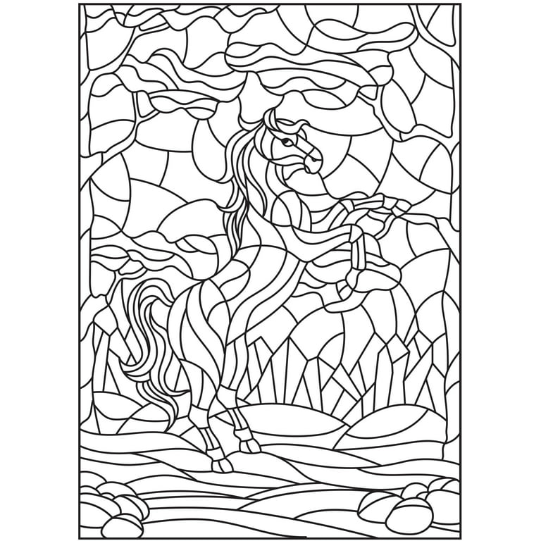 Timeless Creations Stained Glass Coloring Book, 1 ct - Ralphs