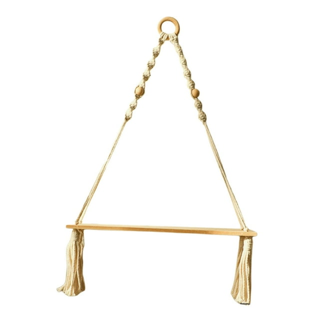Macramé Moderno Para Colgar En La Pared, Estante Flotante, Colgador De Tapicería, Revistero Sunnimix Estante para colgar en la pared