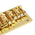 thumbnail image 3 of 5 String Bass Bridge Adjustable Saddle Zinc Alloy Exquisite Retro Electric Bass Guitar Bridge Gold, 3 of 4