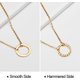 thumbnail image 4 of Dainty Circle Karma Gargantilla Collar Chapado en oro real de 14k Dainty Circle Collar para mujer TUNC Sencillez, 4 of 4