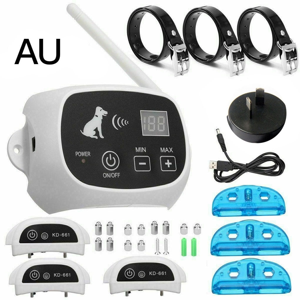 Pet Electric Fence Containment System Wireless Waterproof Adjustable