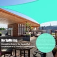 thumbnail image 6 of Yescom 16x12FT 97% UV Block Rectangle Sun Shade Sail Outdoor Patio Pool Garden Yard Lawn Carport Net Awning Pearl Aqua, 6 of 12