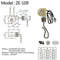 thumbnail image 4 of Ceiling Fan Light Switch Ear ZE-109 Two-Wire Light Switch with Pull Cords for Ceiling Light Fans Lamps 2Pcs Bronze, 4 of 6