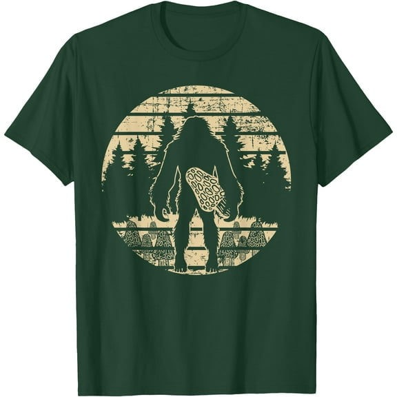 Bigfoot Morel Mushroom Foraging Mycology Shroom Hunting Unisex T-Shirt for Men Women Kids Toddler
