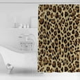 thumbnail image 4 of Extra Long Shower Curtain 72x84 Inch, Leopard Shower Curtain Waterproof Bathroom Decor Farmhouse Brown Animals Art Modern Fabric Bath Curtain Set Accessories with Hooks, 4 of 6