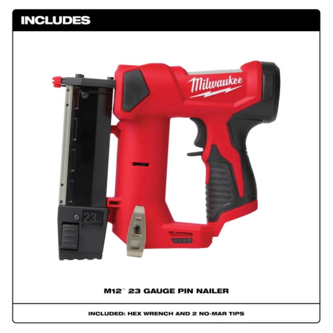 Milwaukee M12 Cordless 23 Ga. Finishing 