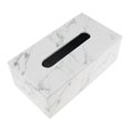 thumbnail image 1 of Caja de pañuelos de cuero de PU Funda Servilletero Titular de la caja Mármol L Sunnimix Bandeja de soporte de estuche de tejido de PU, 1 of 8
