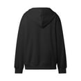 thumbnail image 5 of Hoodies for Women,Hoodie Women Trendy Preppy Long Sleeve Sweatshirt for Casual Tops,Sweatshirt for Women,Z05 Black,S, 5 of 5