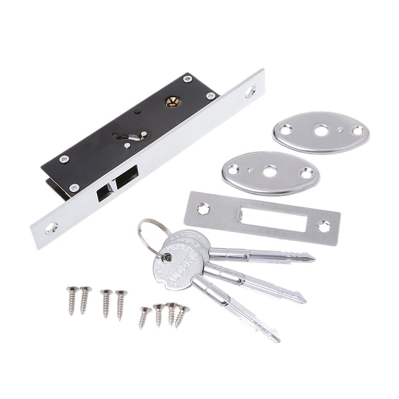 Durable Aluminum Alloy Sliding Door Hook Lock Cross-shaped for Key Bolt Locks Fo