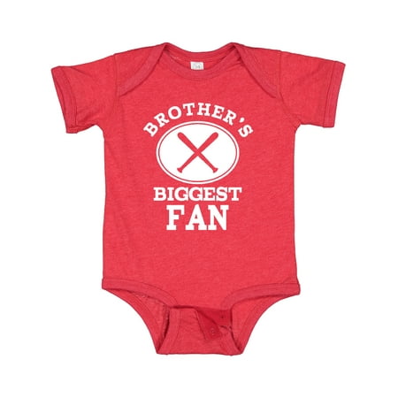 

Inktastic Baseball Brothers Biggest Fan Gift Baby Boy or Baby Girl Bodysuit