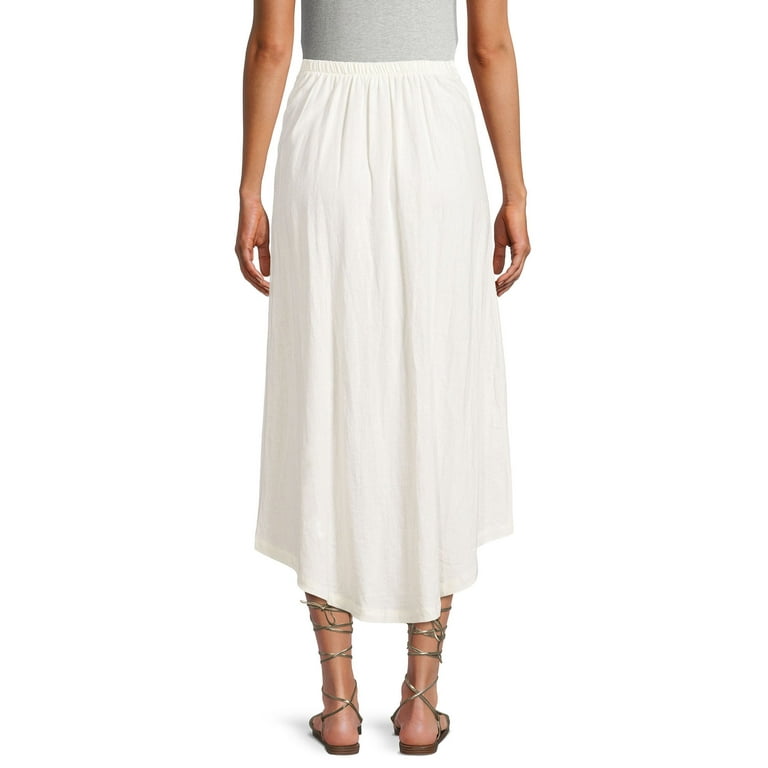 Kendall Kylie Juniors Ruched Hi Low Midi Skirt Walmart