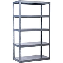Global Industrial 272120 5 Shelf - High Capacity Boltless Shelving - Steel Deck - Starter - 48 x 18 x 84 in.