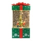 thumbnail image 5 of Caja de música navideña portátil con forma de linterna y árbol de Navidad nevado y brillante Verde, 5 of 9
