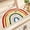A, variant on Rainbow Bath Rug, Striped Half-Moon Shaped Colorful Boho Flocking Bathroom Mat, Soft Fiber, High Absorbent, Anti-Slip, Durability, Machine Wash, Great for Home, 20" x 32", Semicircular